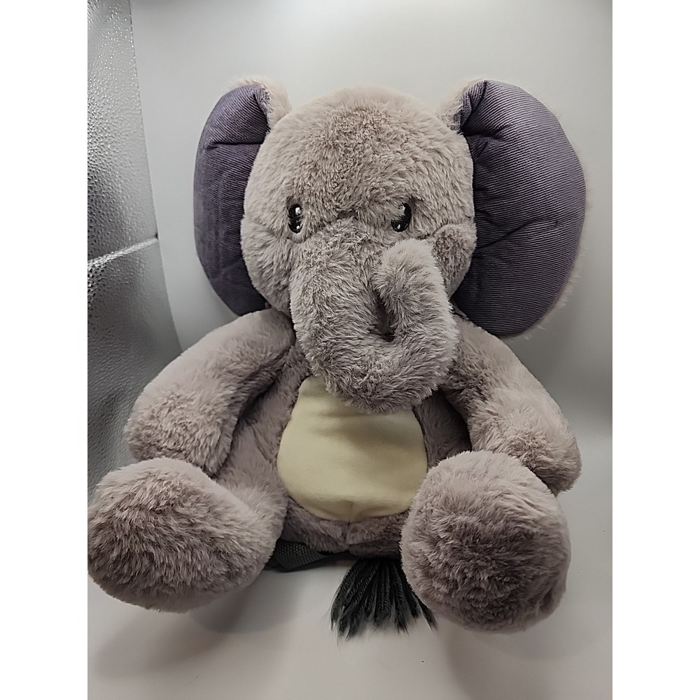 CARRIED AWAY Elephant Plush Backpack Kid's‎ 12" Buddy Adjustable Travel Carry-On